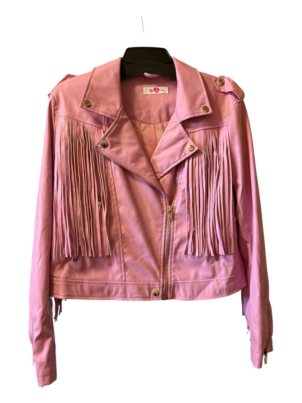 Women's Pink Fringe Jacket